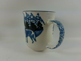 Tienshan Folk Craft Folkcraft Wolf Ceramic Coffee Cup Mug 2
