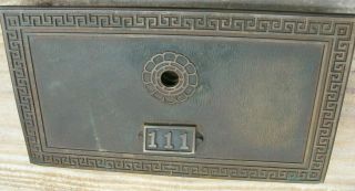 Metal Embossed Vintage Post Office Box Door Cover Mailbox 11x6 "