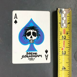 Rare Steve Steadham Powell Peralta Vintage 1985 / 2004 Skateboard Sticker Blue