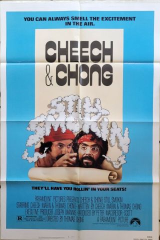 Cheech And Chong Still Smokin - 1983 Vintage One Sheet Movie Poster