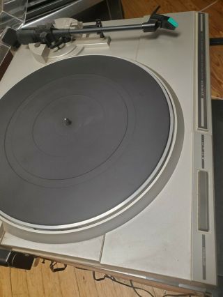 Vintage Pioneer Pl - 450 Turntable With Dust Cover Rare Parts Only