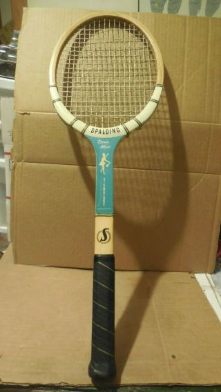 Vintage Spalding Wooden Tennis Racket Doris Hart Signature Model 2