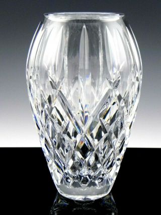 Waterford Cut Crystal Araglin 7 " Tall Flower Vase
