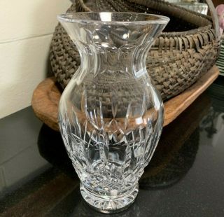 Waterford Crystal Lismore 9 " Flower Vase Gothic Mark Ireland -