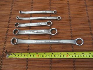 Vintage Usa Craftsman V Series Double Box End Wrench Set Mixed 19mm - 3/4