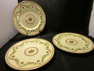 Three (3) Fine Vintage Wedgewood Ww70 Pattern 10 1/2 " Dinner Plates