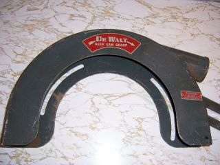 Vintage Dewalt Radial Arm Saw 14 " Blade Guard Steel De Walt Ras
