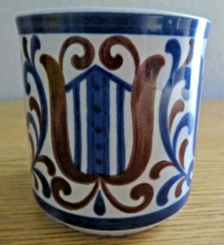 StyleCraft Blue Brown Stoneware Coffee Mug 1440 Japan 2