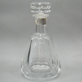 Baccarat France Tallyrand Crystal Decanter With Stopper 9.  25 " H
