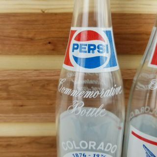 Vintage 1976 Pepsi Cola Colorado Bicentennial Centennial 100yrs 16oz Bottle 2pk 3