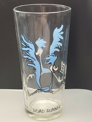 Vintage 1973 Pepsi Road Runner Glass Looney Tunes Warner Bros Collector Cup