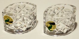 2 Waterford Crystal Lismore Oval Napkin Rings