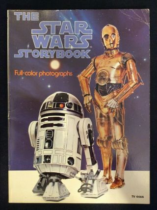 The Star Wars Storybook Paperback (vintage) Full Color Photographs 1978 M1072