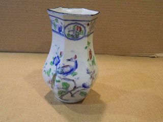 S.  Hancock & Sons Coronaware " Old Woodstock " Porcelain 6 " Vase 1935