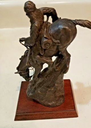 Frederic Remington Franklin bronze Statue/Sculpture THE MOUNTAIN MAN 1988 3