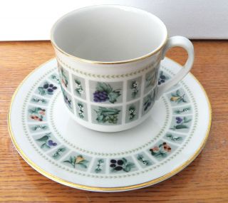 Royal Doulton English Translucent China Cup & Saucer Tapestry Tc 1024 Multiples