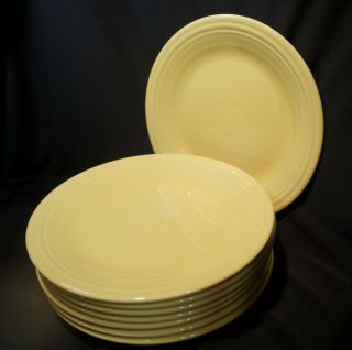 Modern Homer Laughlin Fiesta 10.  5 " Dinner Plate Pale Yellow Lead