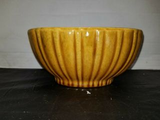 Vintage Haeger Pottery Ribbed Oval Bowl Planter Mid Century 4080 Usa Brown