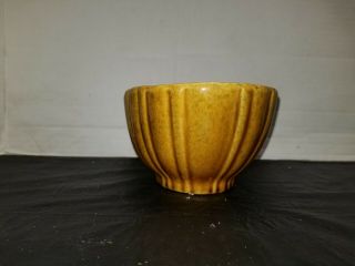 Vintage Haeger Pottery Ribbed Oval Bowl Planter Mid Century 4080 USA brown 3