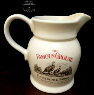 Vintage Famous Grouse Finest Scotch Whisky Pitcher Wade Pm 5 3/4 " Tall