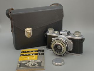 Vtg Kodak 35 Film Camera With 50mm F:3.  5 Anastigmat Special In No.  1 Kodamatic