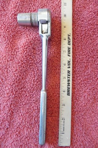 Indestro Select 6470 1/2 " Drive Ratchet Wrench Forged In Usa Vintage W/ Socket