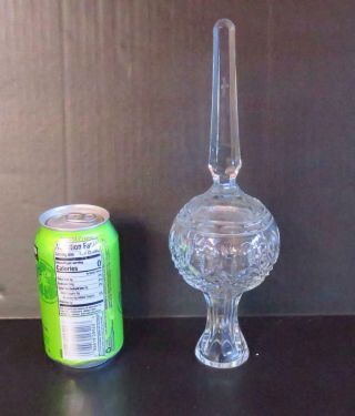 Lovely Waterford Crystal 10 - 1/2 " Christmas Tree Topper - Cross Cut Pattern