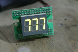 Cpu Frequency Led Display For Pc System Unit,  Model T - 586,  Vintage