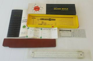 Vintage Pickett N 901 T Slide Rule Complete With Everything In The Box