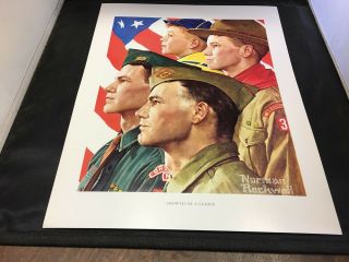 Scouting Through The Eyes Of Norman Rockwell Vintage Print Growth Of A Leader