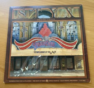 (vintage) Styx - Paradise Theatre (vinyl Record Album Lp,  1981)