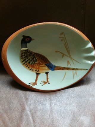 Stangl Pottery Pheasant Collectible Trinbket Ashtray 3926 C