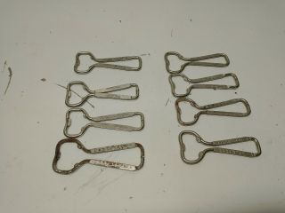 8 Vintage Bottle Openers,  Coke (5),  Nesbitts,  Red Rock Cola,  Fresh Up With 7 - Up