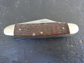 Vintage Pocket Knife Camp Knife Multi Tool Camping No Markings