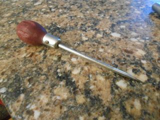 Vintage Good Quality Leather Awl In Good 7 1/4 " Long