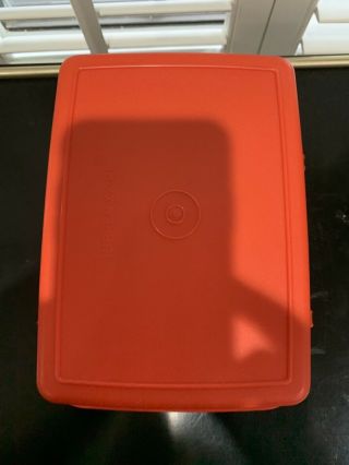 Tupperware Pack N Carry Lunch Box Red Vintage 2