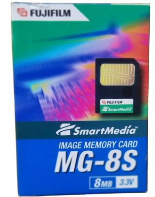 Fujifilm Memory Card 3v 8mb Mg - 8s Vintage W/ Instruction Plus Accessories & Box
