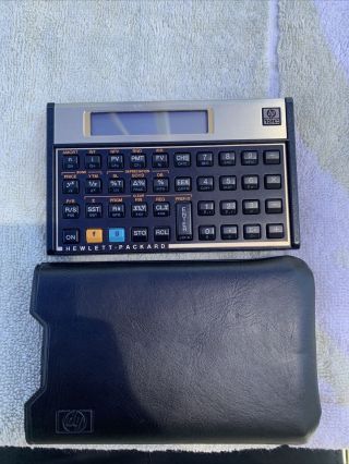 Vintage Hewlett Packard Hp 12c Financial Calculator With Sleeve Case,
