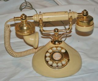 Vintage Gte Model " Sweet Talk " Beige Color Rotary Dial Telephone - Japan -