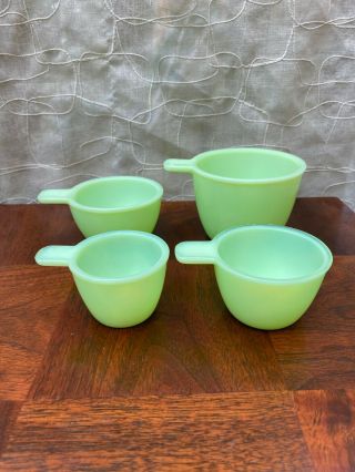 Jeannette Jadite Nesting Measuring Cups With Tabs Set Of 4