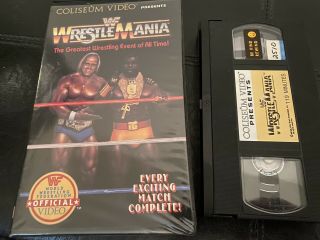 Wwf Wrestlemania Coliseum Video Vhs 85 Wrestling Tape Wwe Wcw Vintage Big Box