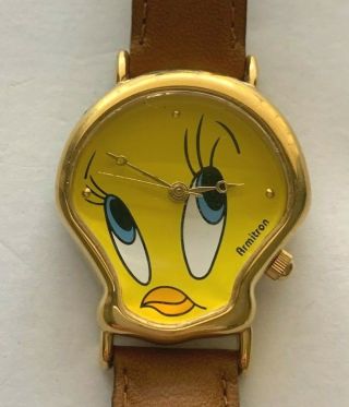 Vintage 1997 Tweety Bird Armitron Warner Brothers Looney Tunes Watch W/box