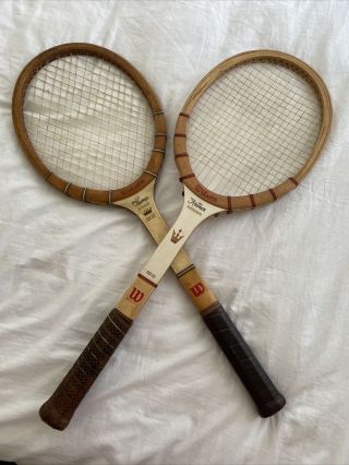 Vintage Wilson The Jack Kramer Autograph Tennis Racquets 4 5/8