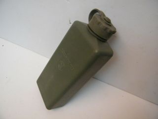 Water Canteen Idf Military Army Green Plastic Vintage