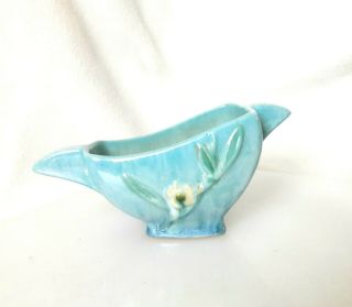 Roseville Pottery▪wincraft Blue Sugar Bowl▪ 271s▪trailing Blossoms▪vintage 1940s