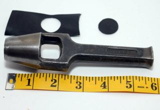 Vintage A S F & T Co 7/8 " Leather Arch Punch Sharp Made In Usa