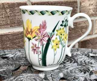 Portmeirion Ladies Flower Garden Albuca 4” Beaker (english Mug) Vintage 1994