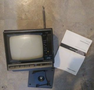 Realistic Portavision Vintage Television Portable Tv 1989