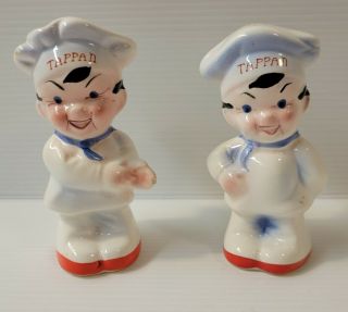 Vintage Tappan Chef Salt And Pepper Shakers Set Of 2