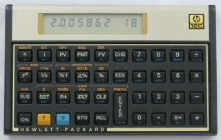 Vintage Hewlett Packard HP 12C Financial Calculator With Sleeve Case 2